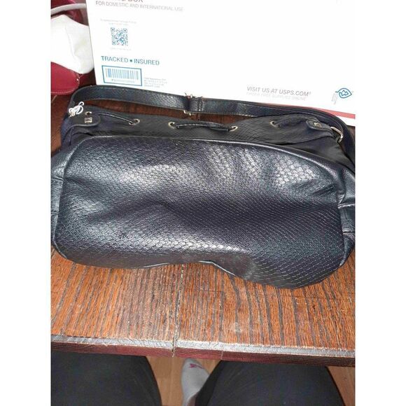 Apt 9 Kohls Black Hobo Purse Handbag Bag Satchel Adjustable Shoulder Strap - Picture 6 of 10